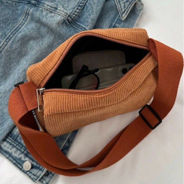 Corduroy Crossbody Bag