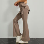High-Waist Flared Skirt Pants