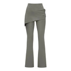 High-Waist Flared Skirt Pants