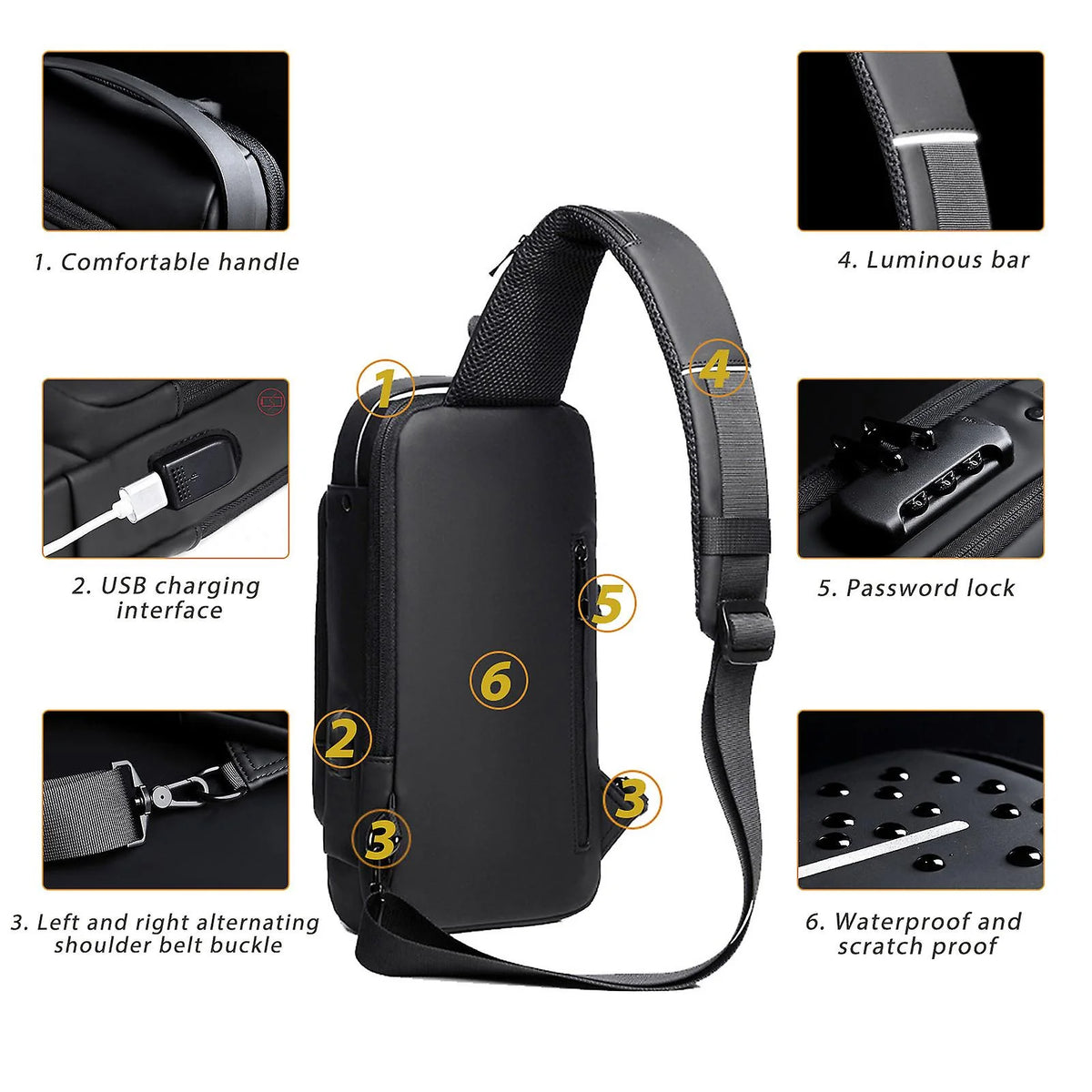 Anti Theft Shoulder Bag