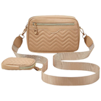 Embroidered Strap Square Bag