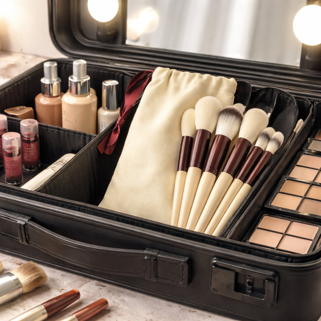 Bamboo Makeup Brush Set
