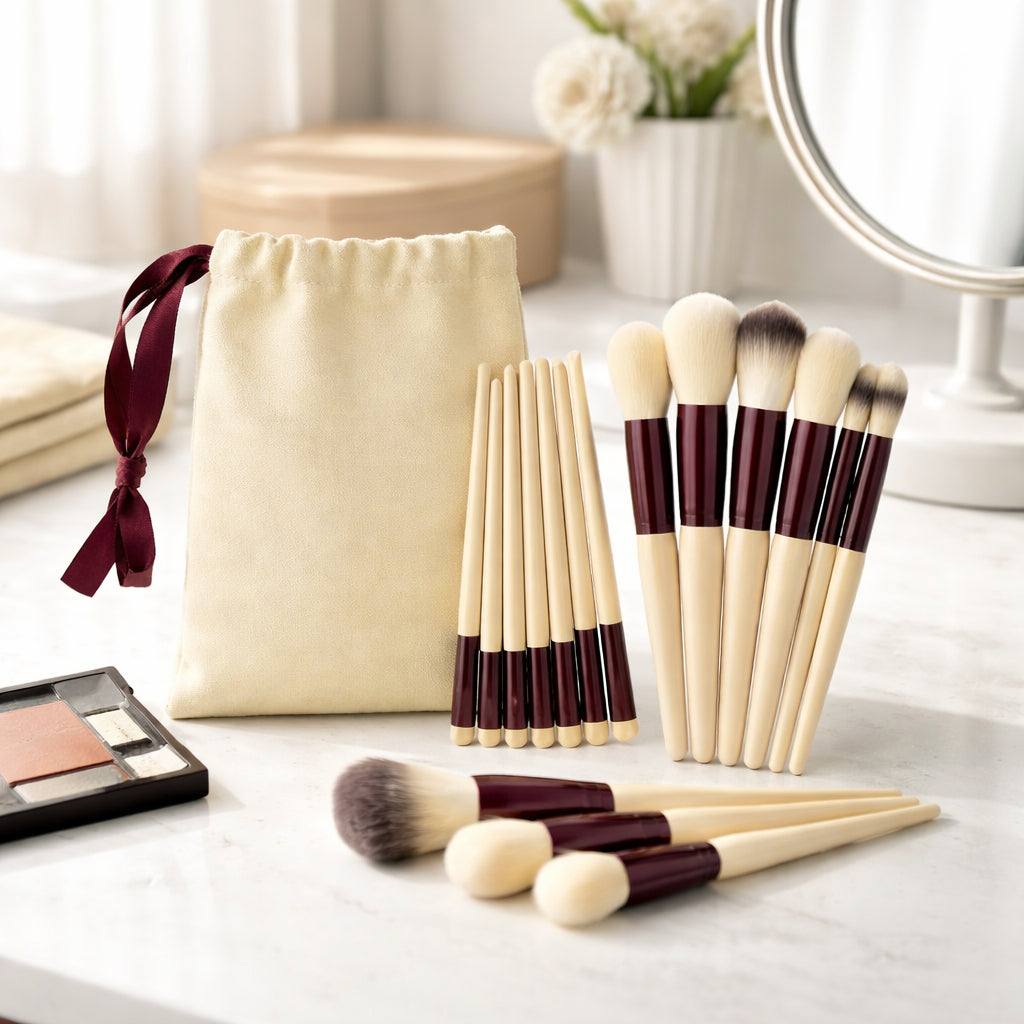 Bamboo Makeup Brush Set