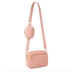 Embroidered Strap Square Bag