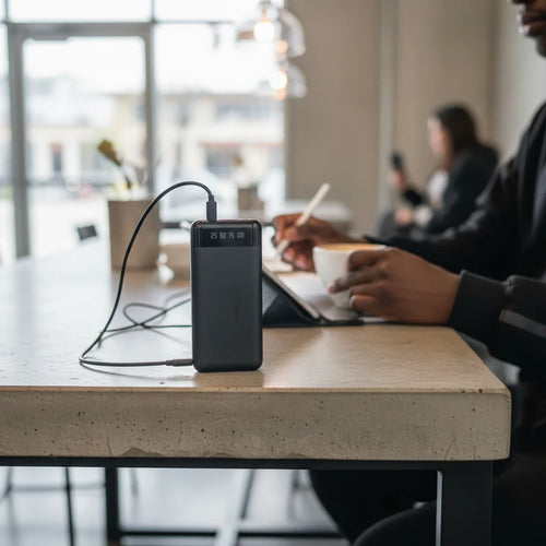 Power Bank with Built-In Cables
